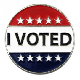Logo Branded I Voted Pin