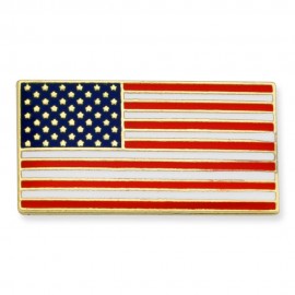 American Flag Pin with Logo
