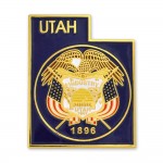 Logo Branded Utah State Pin
