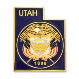 Logo Branded Utah State Pin