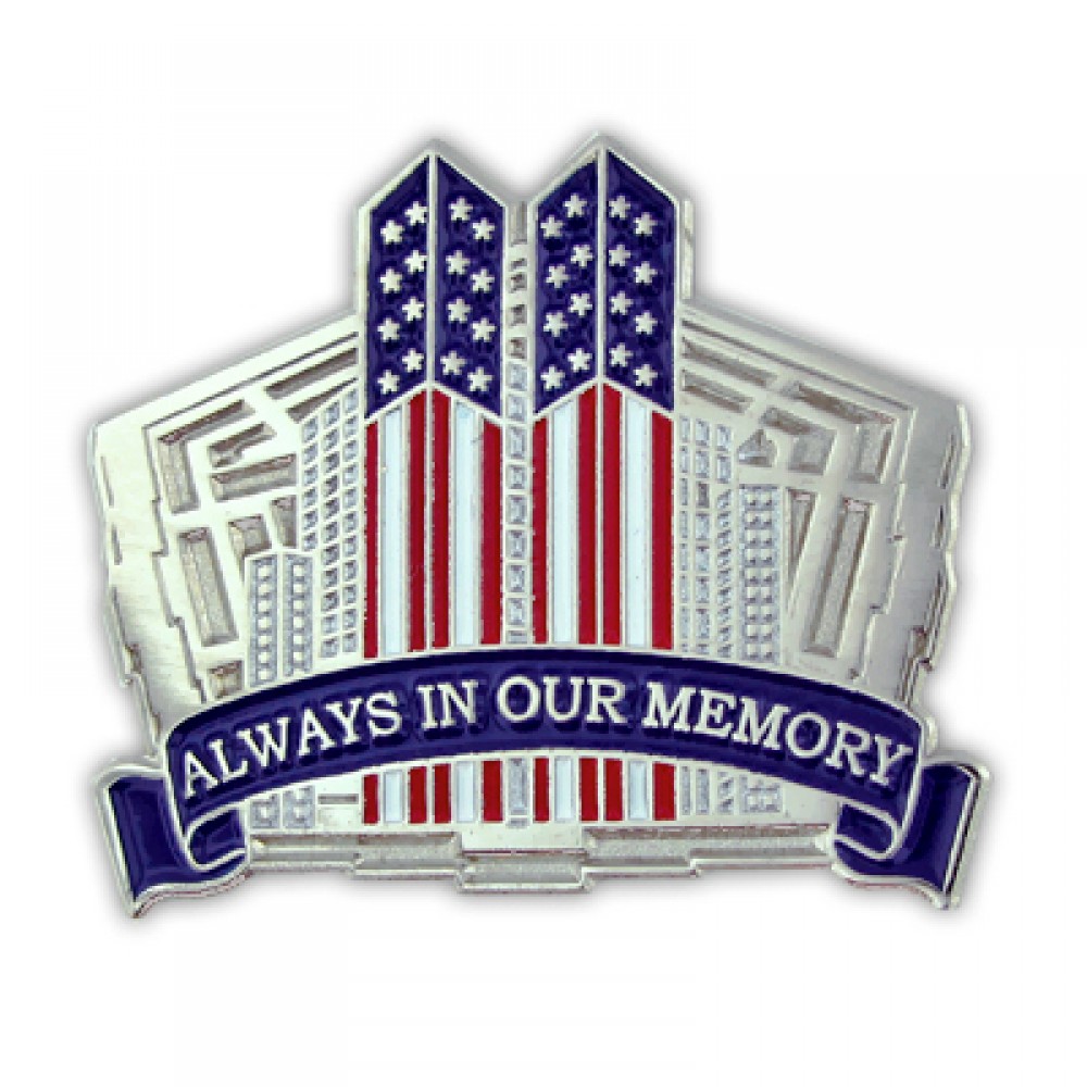 Personalized 9-11 Always in Our Memory Pin