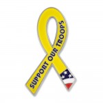 Awareness Pin - Support Our Troops with Logo