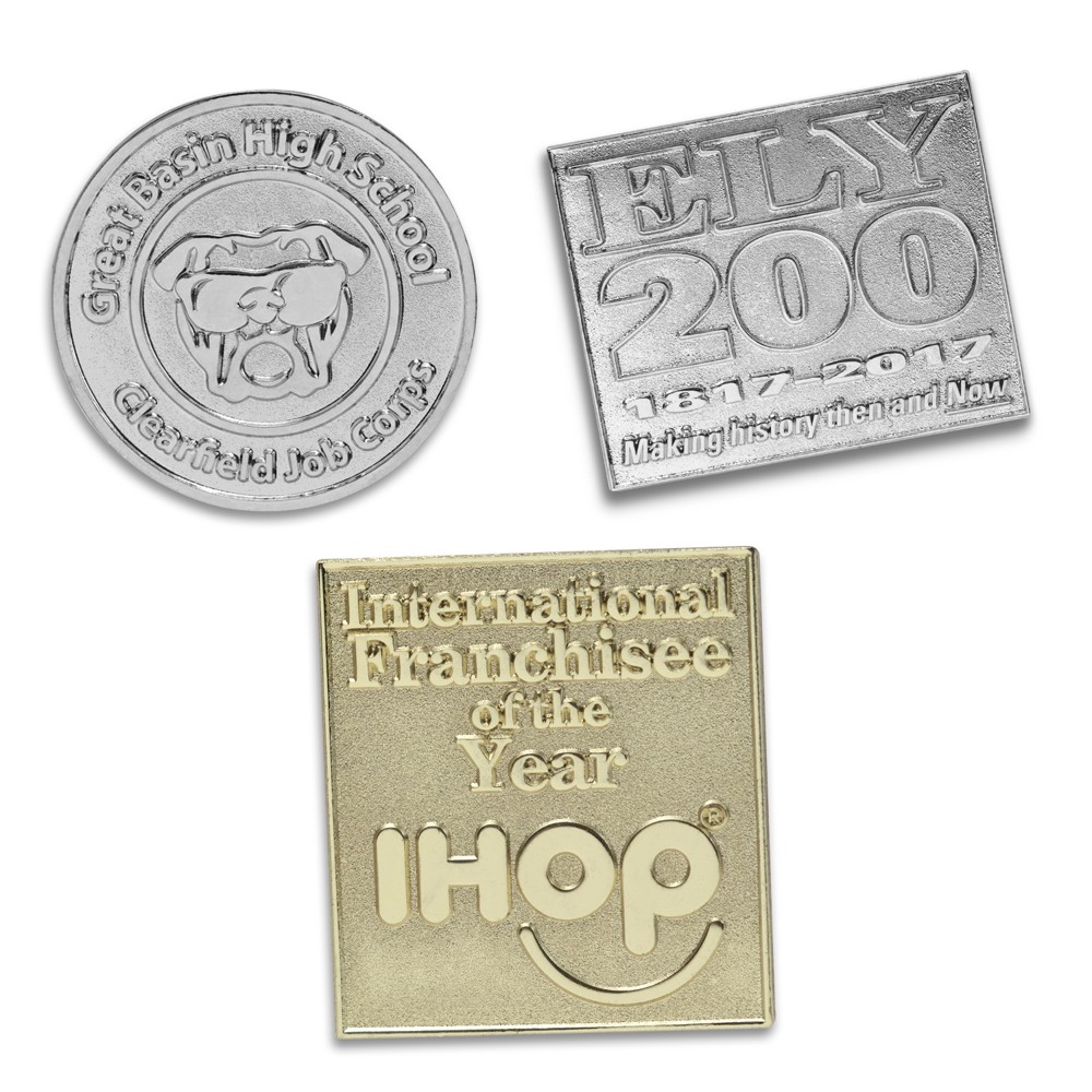 Promotional 2" Die Struck DIRECT Lapel Pins