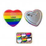 Heart Shape Button (direct import) with Logo