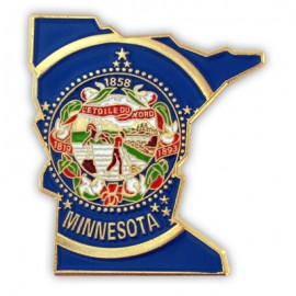 Minnesota State Pin with Logo