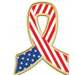 Quick Ship Awareness USA Flag Pin Custom Imprinted