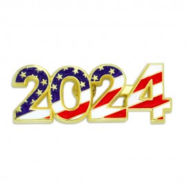 Custom 2024 Patriotic Year Pin