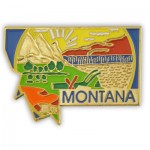 Custom Montana State Pin