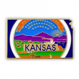Logo Branded Kansas State Pin