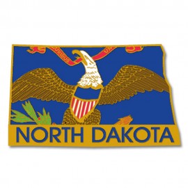 Customized North Dakota State Pin