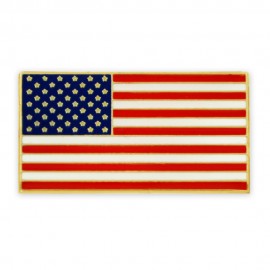 American Flag Pin w/ Magnetic Back with Logo