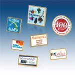 Logo Branded Digital Print Laminate Lapel Pin (1-1/2")