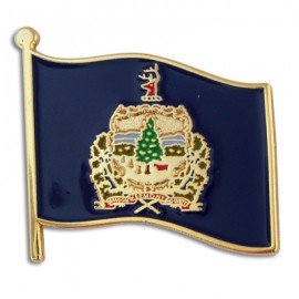 Customized Vermont State Flag Pin