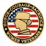 Customized Female Veteran Pin