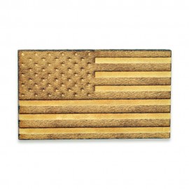 Custom American Flag Wood Pin
