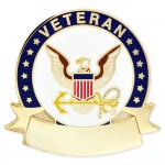 Custom Officially Licensed Engravable U.S. Coast Guard Veteran Pin
