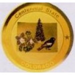 Colorado State Emblem And Lapel Pin Custom Imprinted
