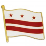 Custom Washington DC Flag Pin