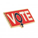 Vote Feminism Pin with Logo