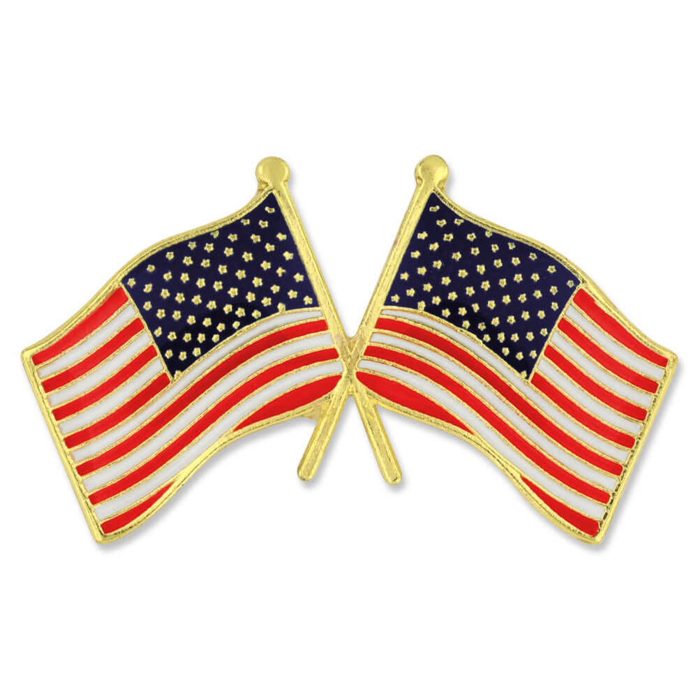 USA/USA Crossed Flag with Logo
