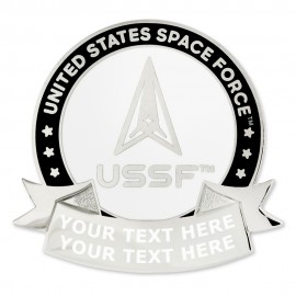 Officially Licensed Engravable U.S. Space Force Pin with Logo