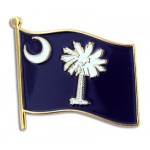 South Carolina State Flag Pin with Logo