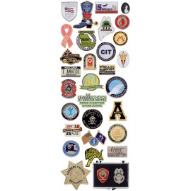 Custom Lapel Pins - 1" Die Struck Soft Enamel with Logo