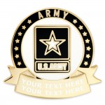 Officially Licensed Engravable U.S. Army Pin with Logo
