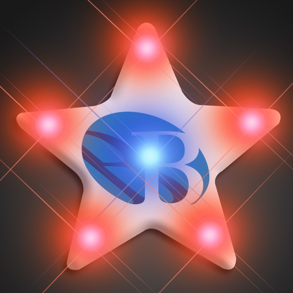 Imprinted Turbo Star Pin - Domestic Imprint with Logo