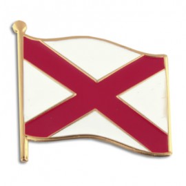 Custom Alabama State Flag Pin