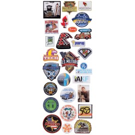 Promotional 1/2" Overseas Photo Printed Lapel Pins