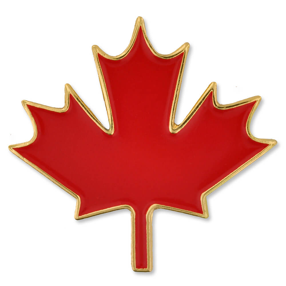 Canadian Flag Pin with Logo