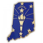 Indiana State Pin with Logo