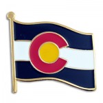 Colorado State Flag Pin with Logo