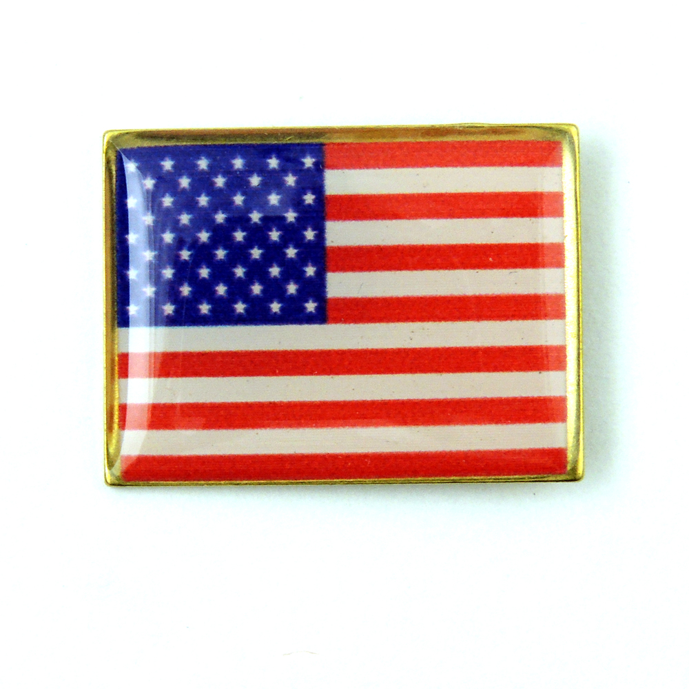 Customized American Flag Lapel Pin