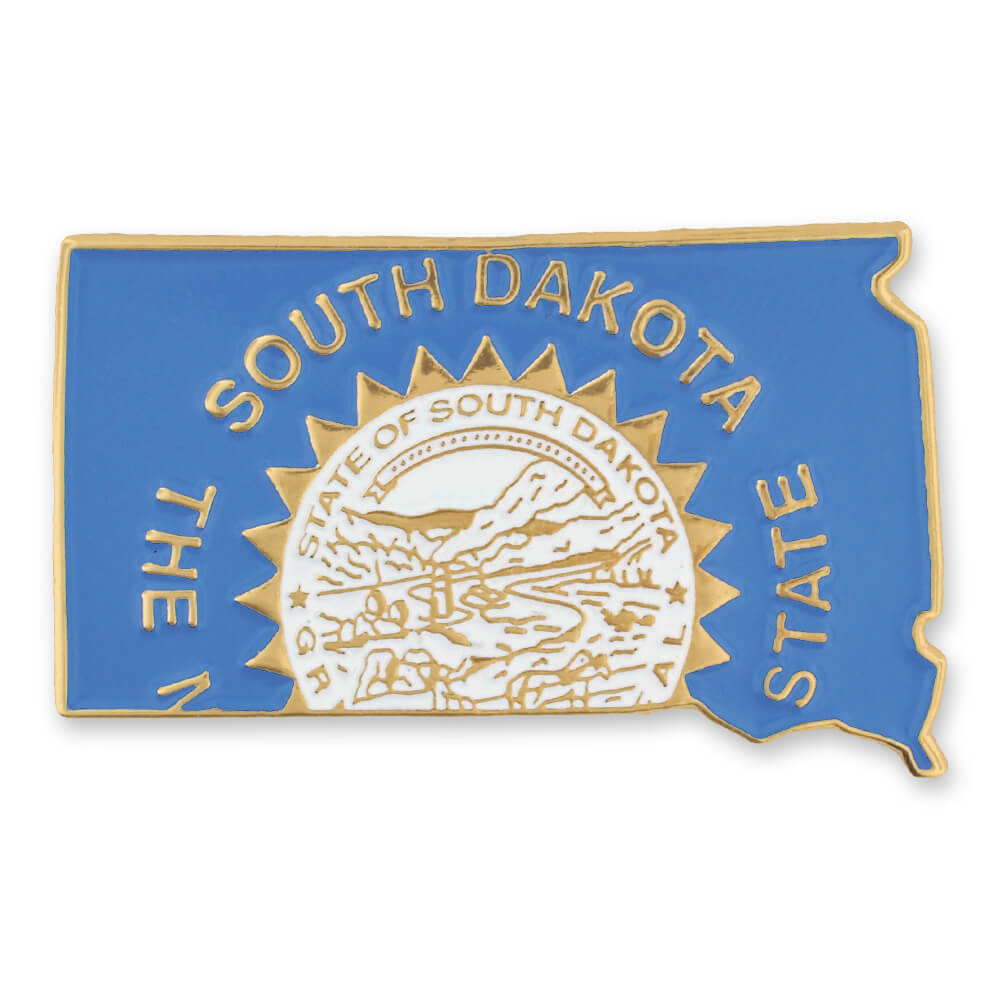 Customized South Dakota State Pin