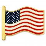 Promotional American Flag Pin - Cloisonn Hard Enamel