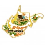 West Virginia State Pin with Logo