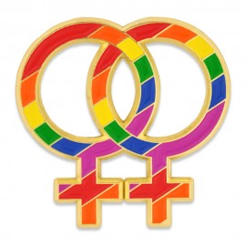 Promotional Double Venus Symbol Lapel Pin