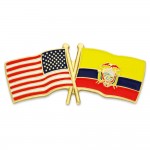 Custom USA & Ecuador Flag Pin