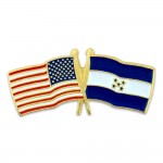 Customized USA & Honduras Flag Lapel Pin