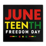 Juneteenth Freedom Day Lapel Pin with Logo
