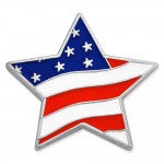 Promotional Flag Star Lapel Pin