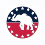 Logo Branded Republican Party Pin- Stocked item