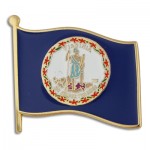 Promotional Virginia State Flag Pin