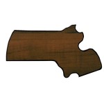9" x 15" Massachusetts State Shaped Plaque with Logo