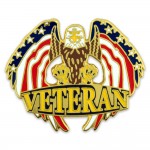 Custom Veteran Eagle Pin