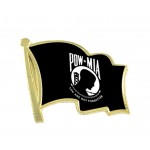 Vibraprint 1" Bright Gold Flag Lapel Pin (1") with Logo