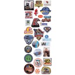 1 1/2" Overseas Photo Printed Lapel Pins with Logo