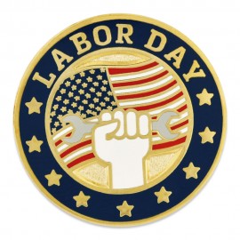 Personalized Labor Day Pin
